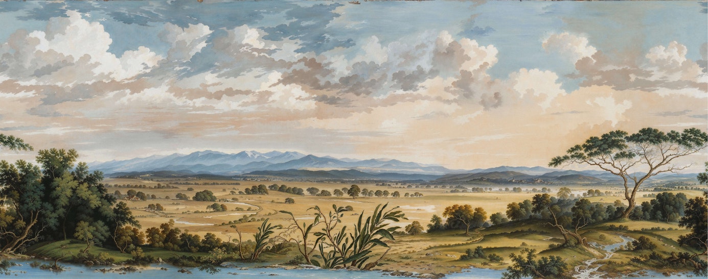 African Landscape Wallpaper Mural