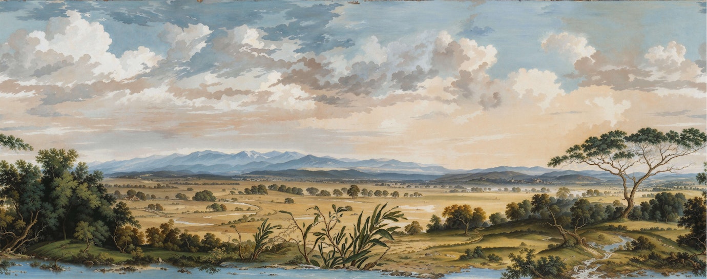 African Landscape Wallpaper Mural