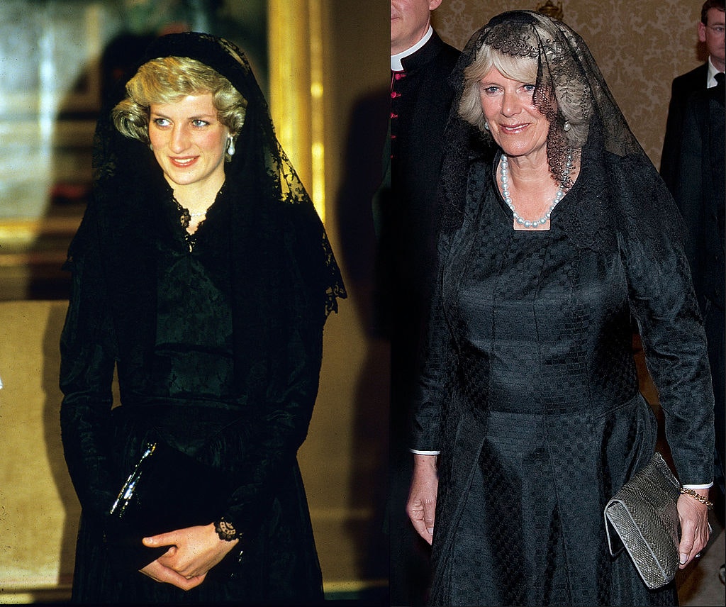 princess diana and camilla black dress Princess Diana & Camilla stepped out in same dress - but Charles reacted very differently