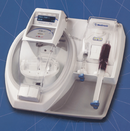 An image of the MAGELLAN PRP system Dr. Cappuccino uses for his PRP treatments