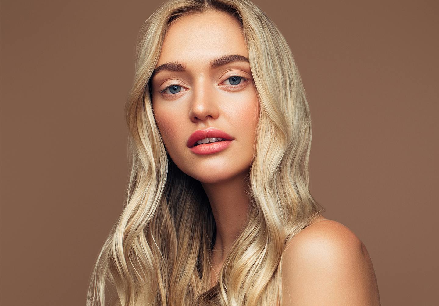 young model with full lips