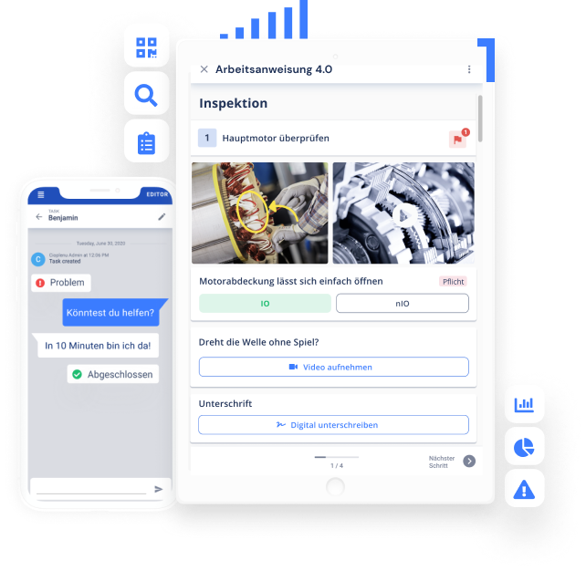 Digitale Arbeitsanweisung Software von Operations1