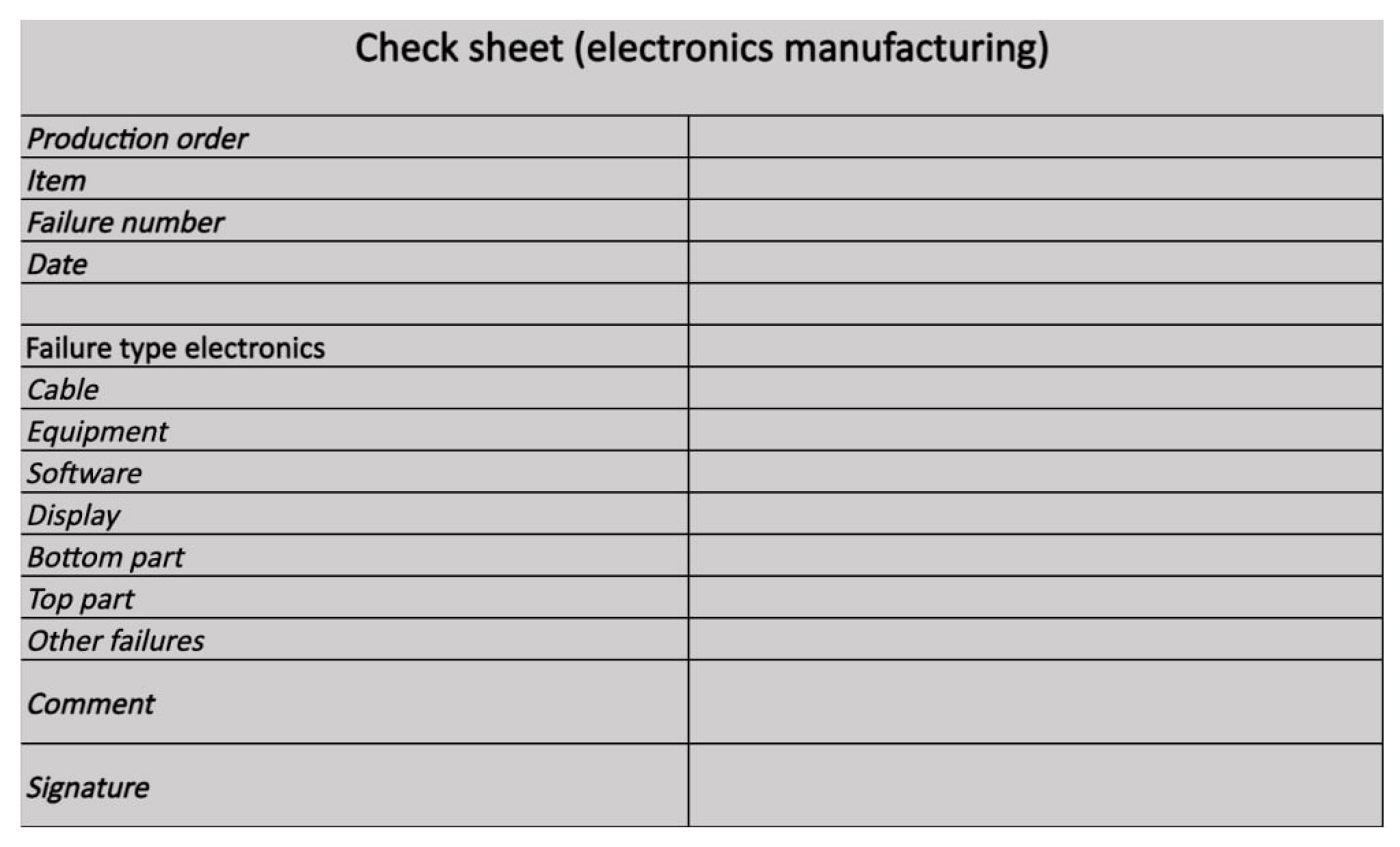 Static-check-sheet-excel