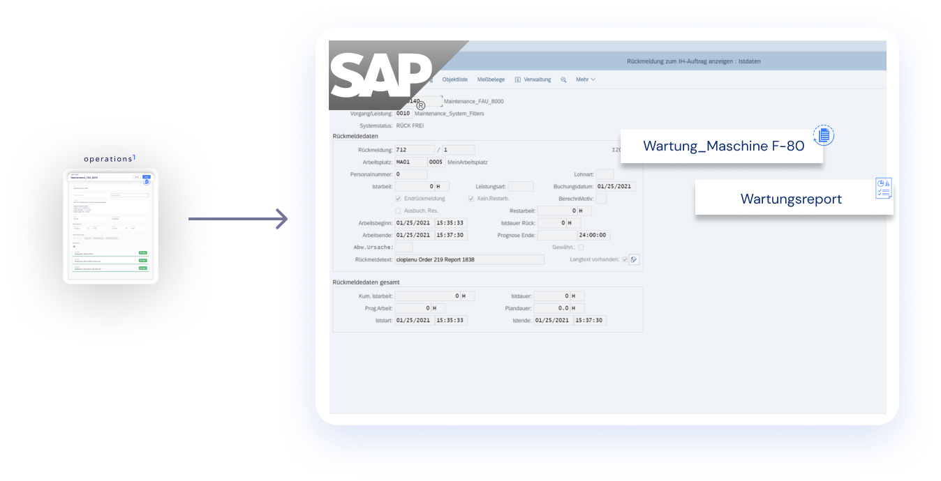 Operations1 SAP Anbindung