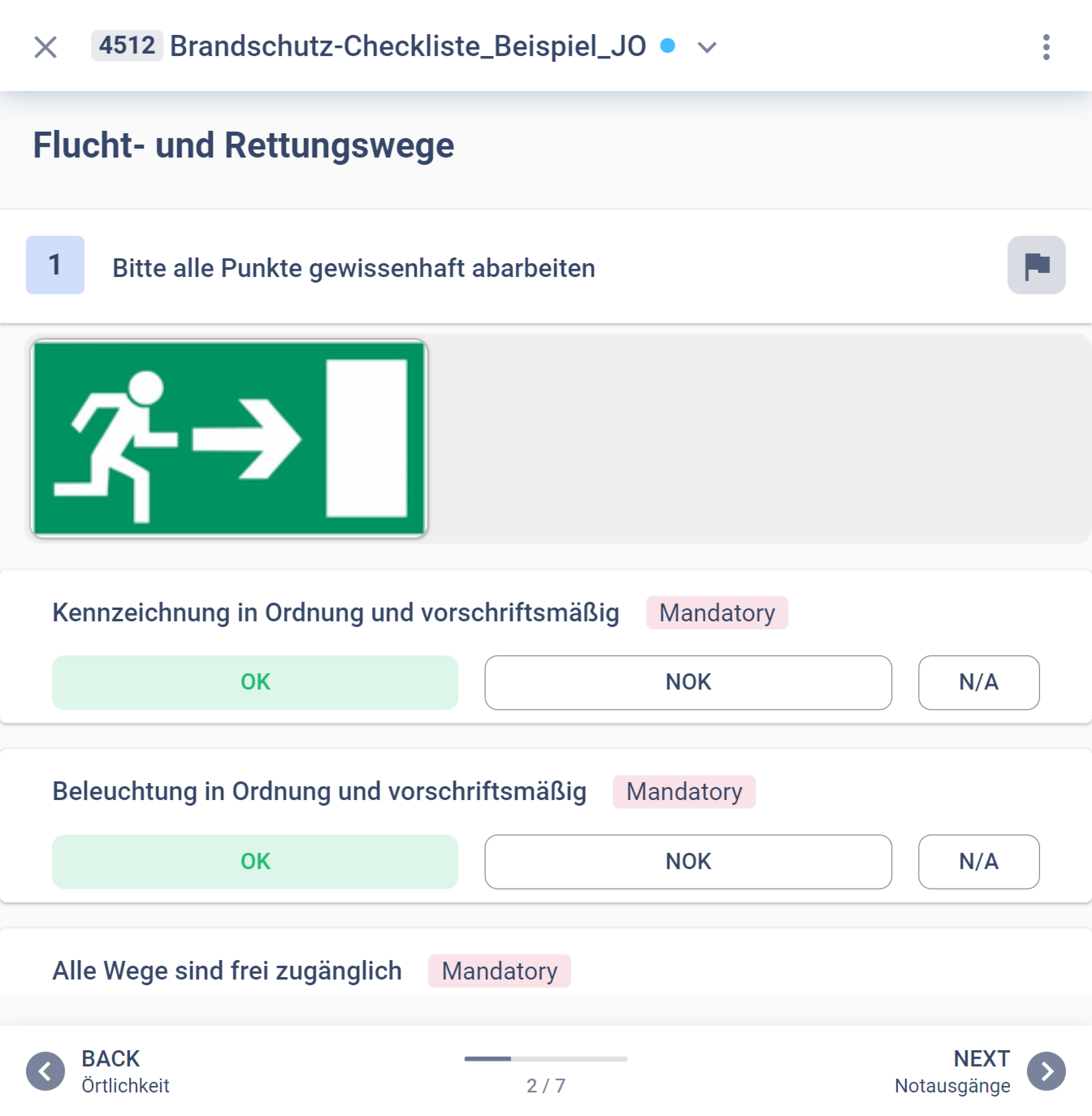 Digitale Brandschutz-Checkliste