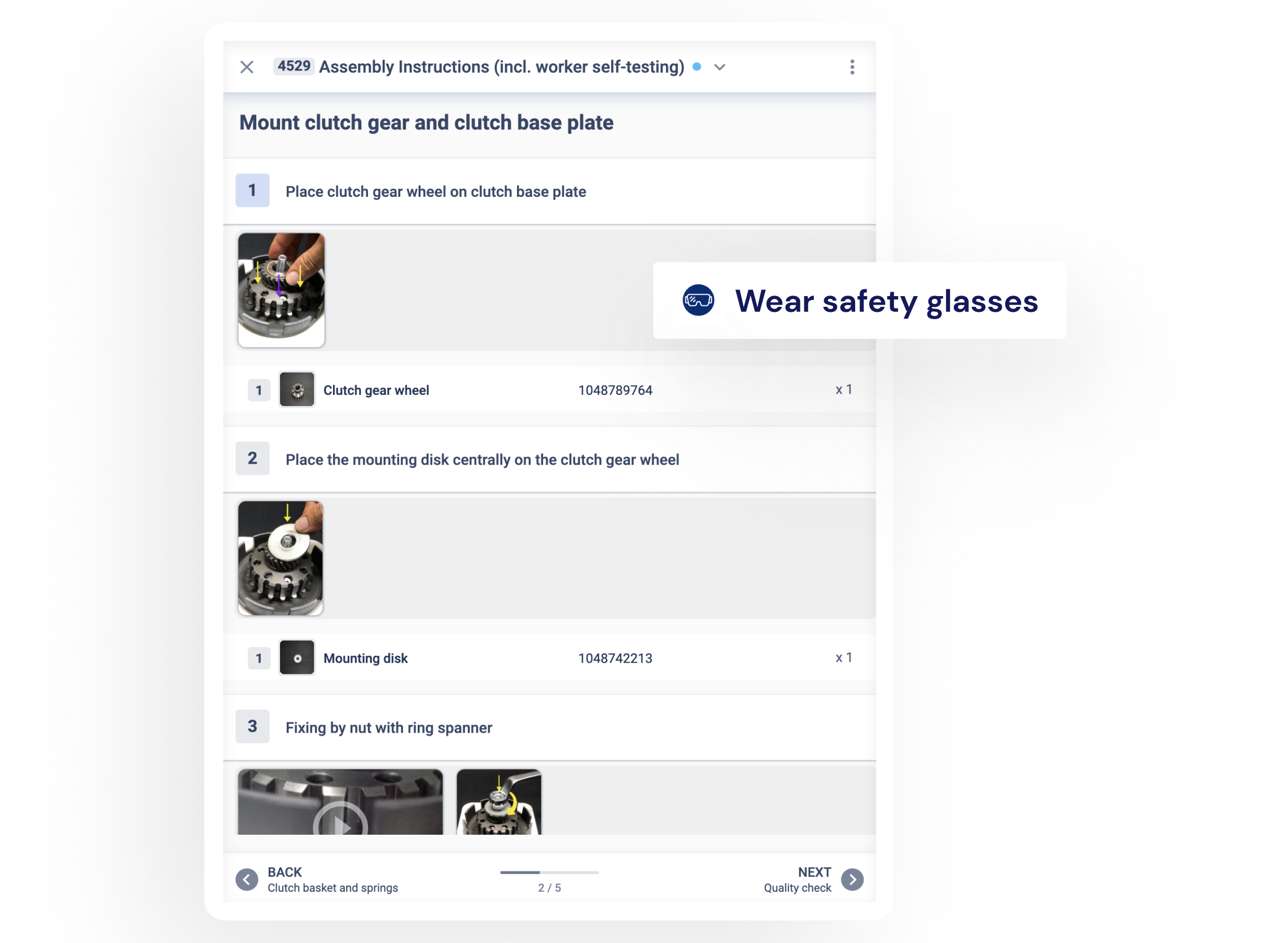 provide work instructions digitally