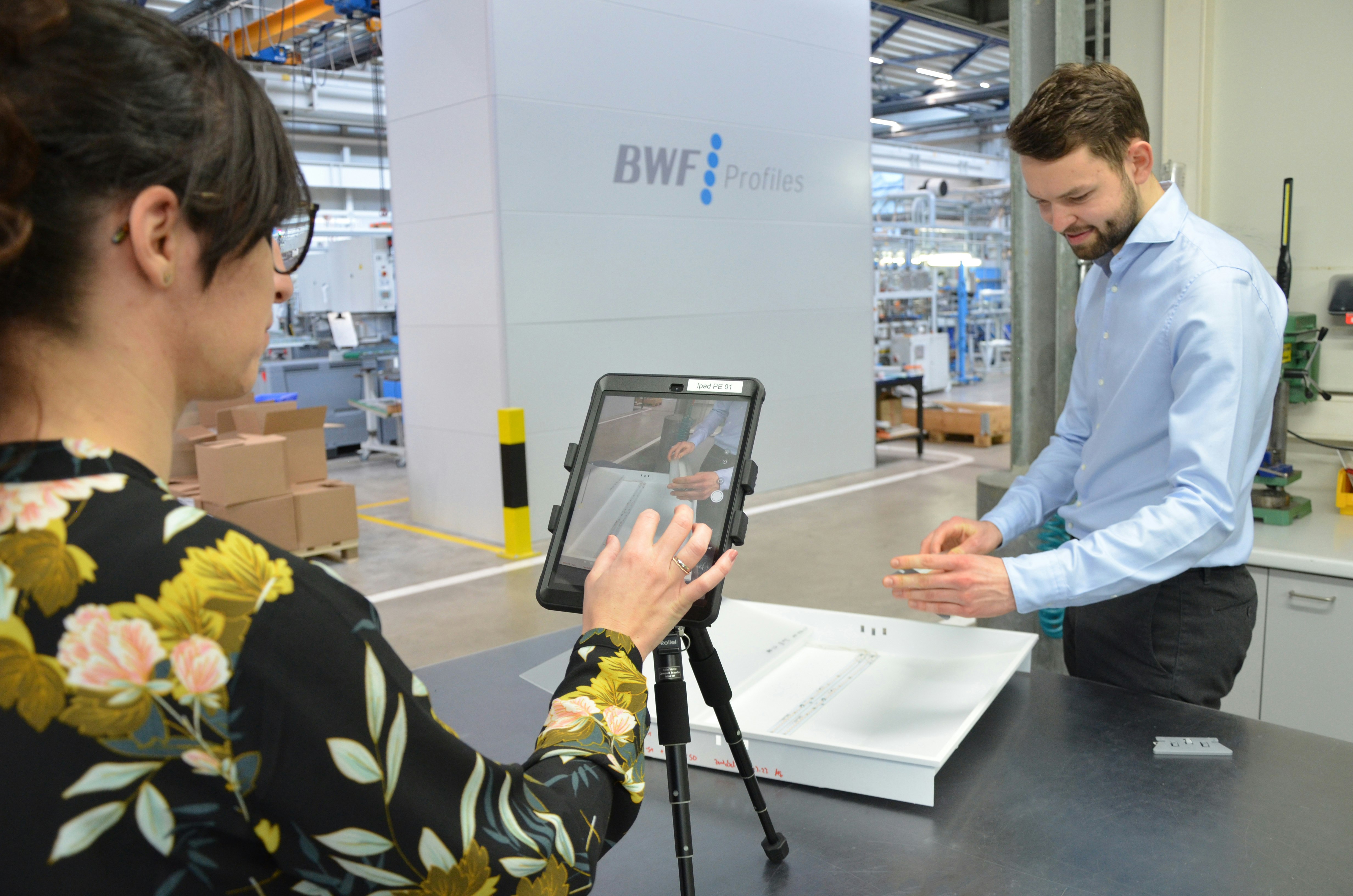 Operations1 in use on the shop floor at BWF Profiles
