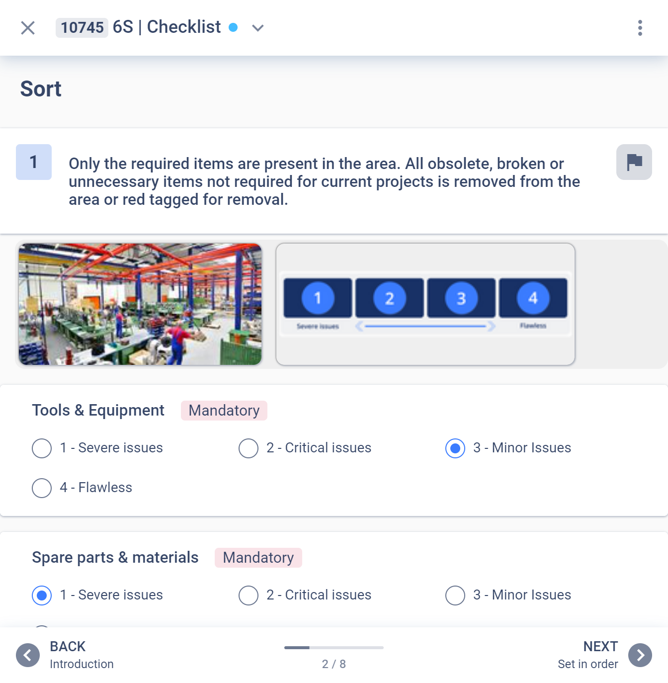 Internal 6S audits for TPM