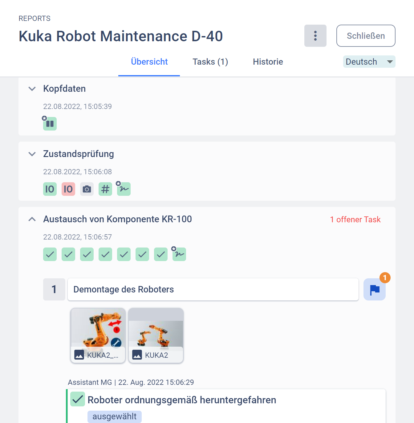 Preventive Maintenance Reports in Software