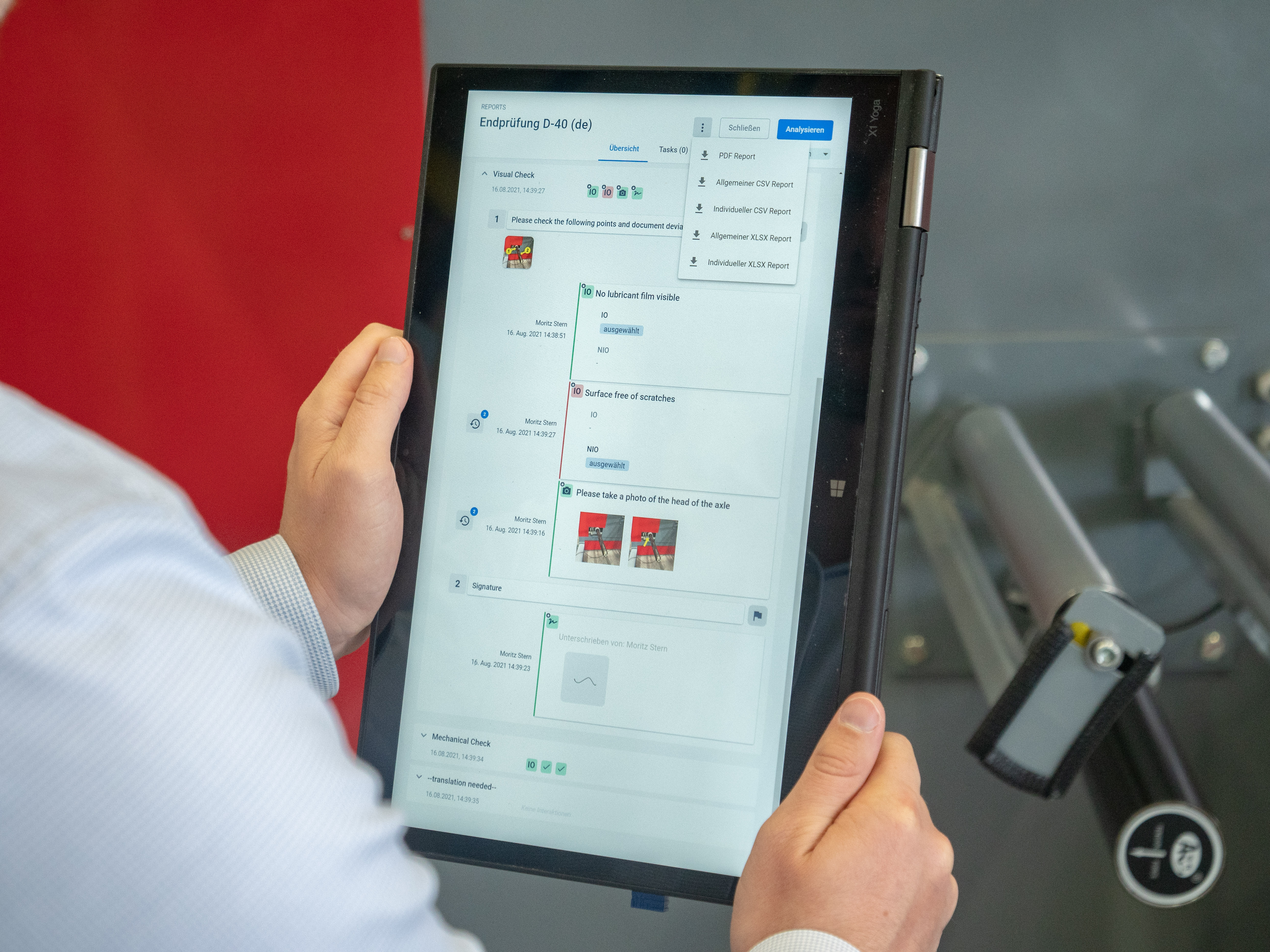 Digital quality controls with Operations1