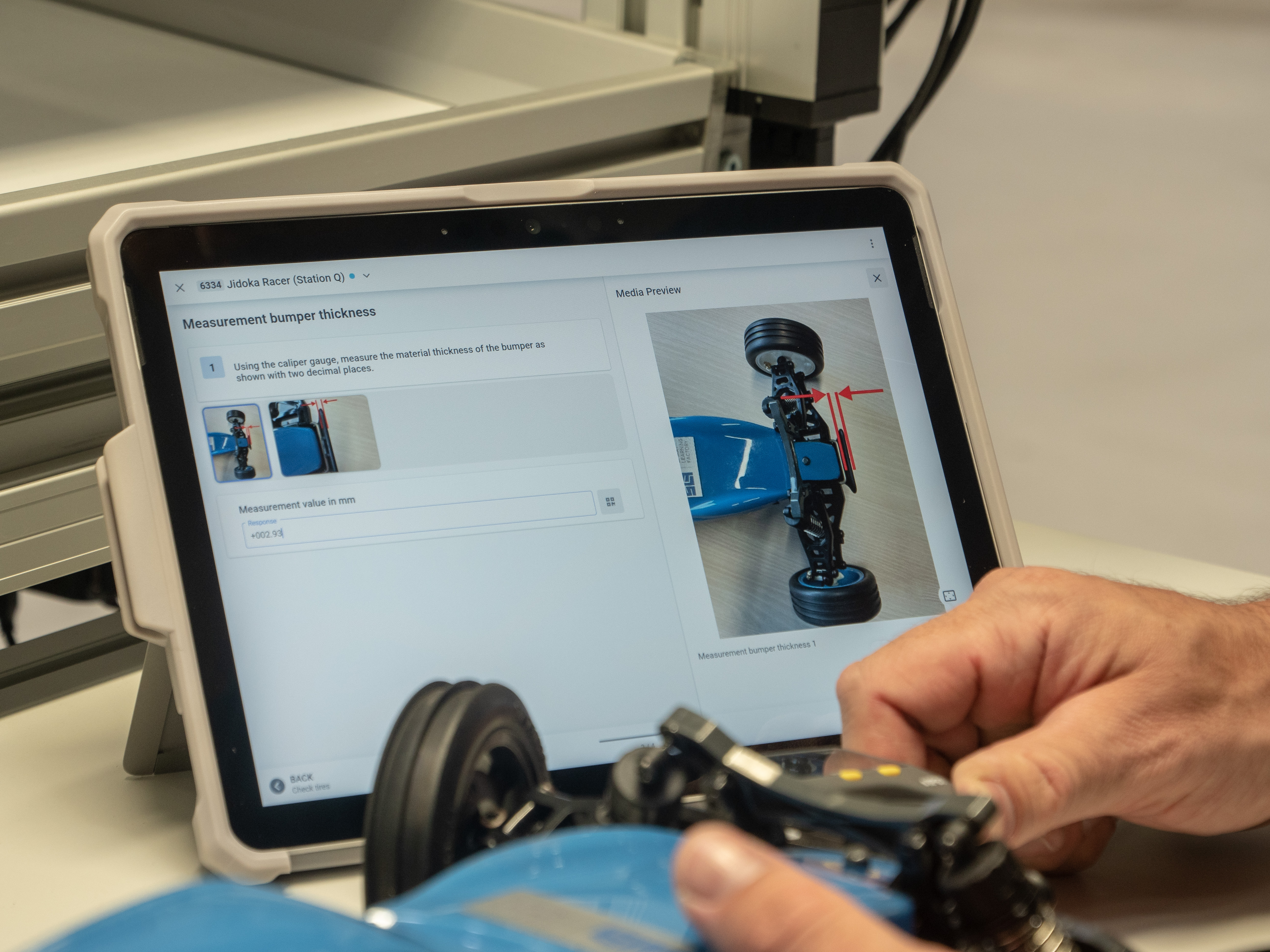 capture quality data directly in the software