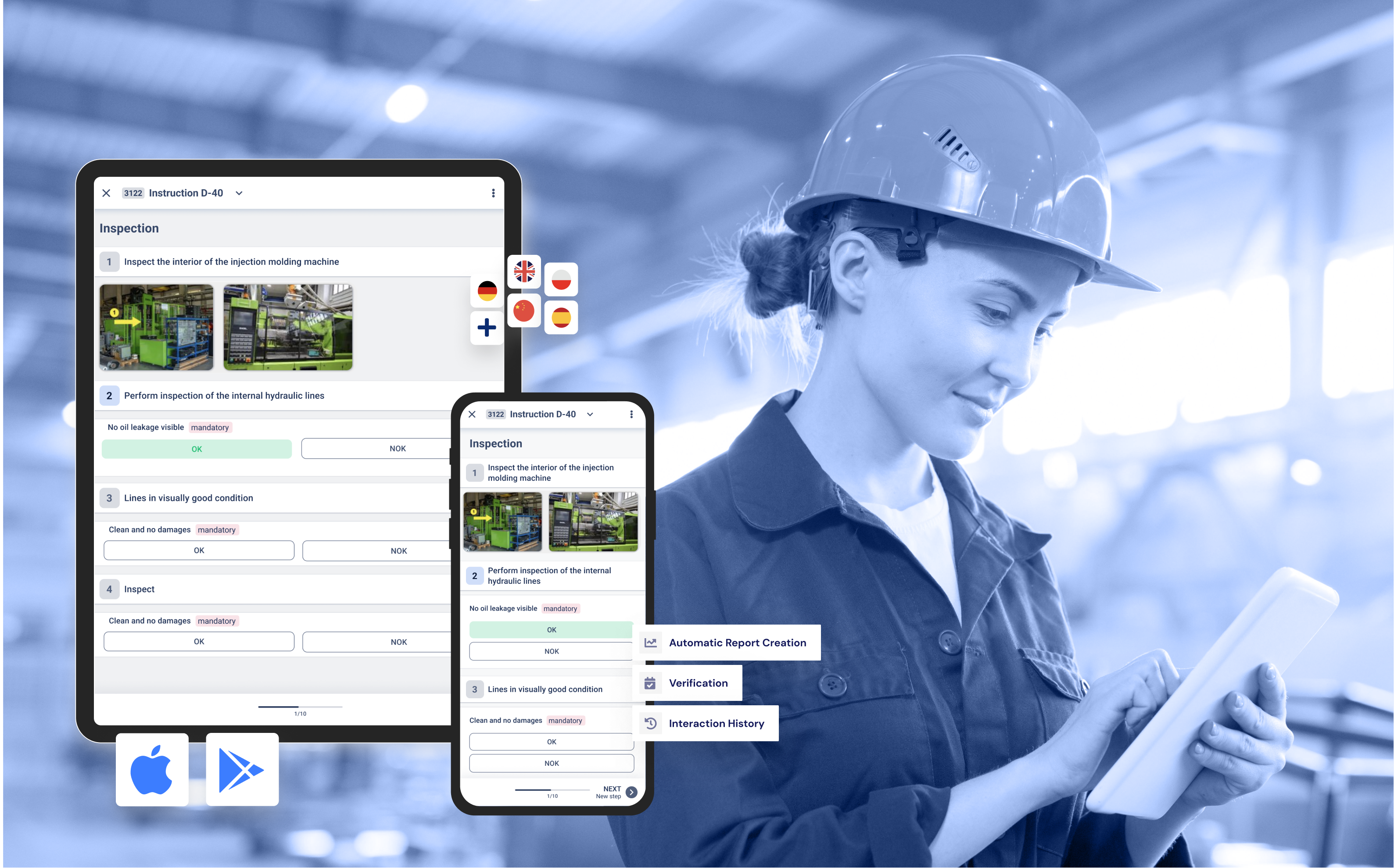 Mobile App für Android und iOS