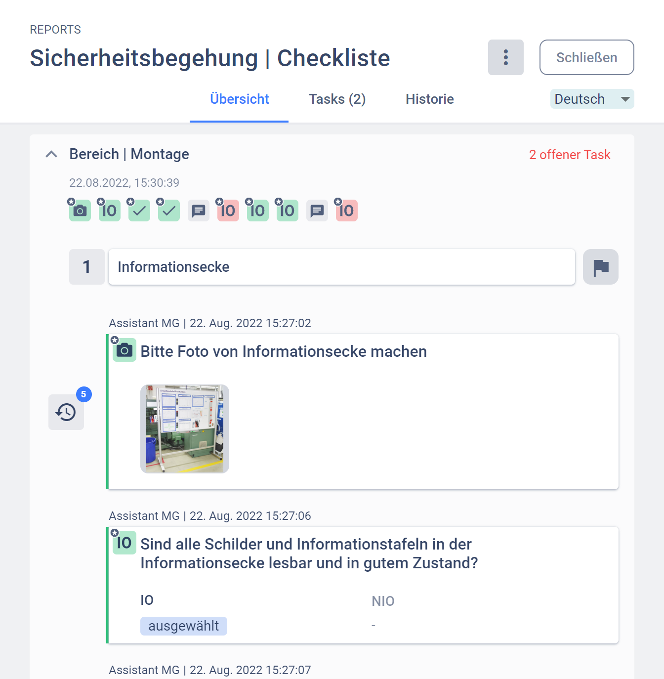 Automatisch generierte und lückenlose Reports