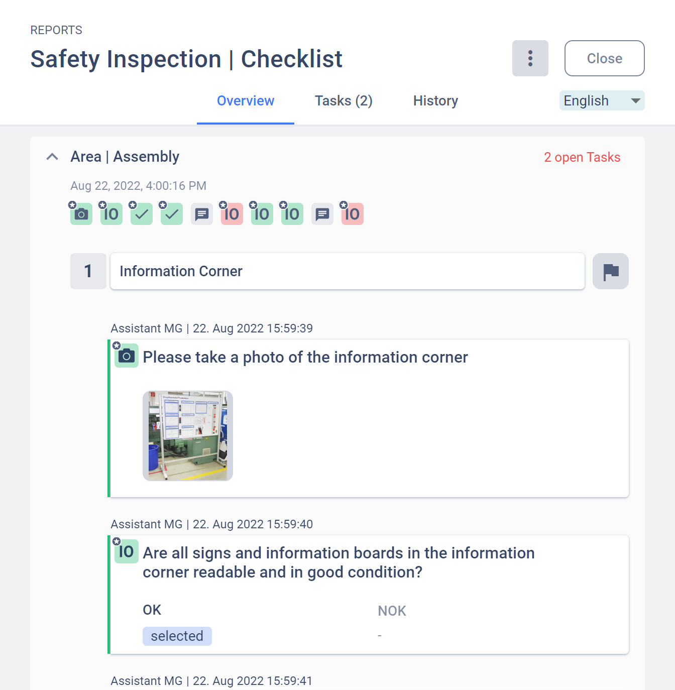 Seamless and automatic generated reports
