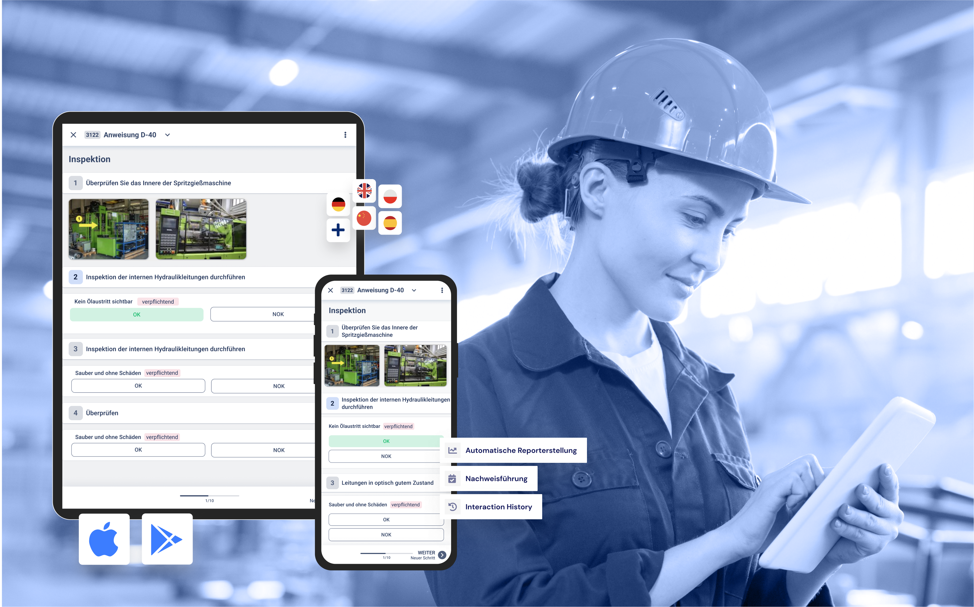 Mobile App for Android and iOS