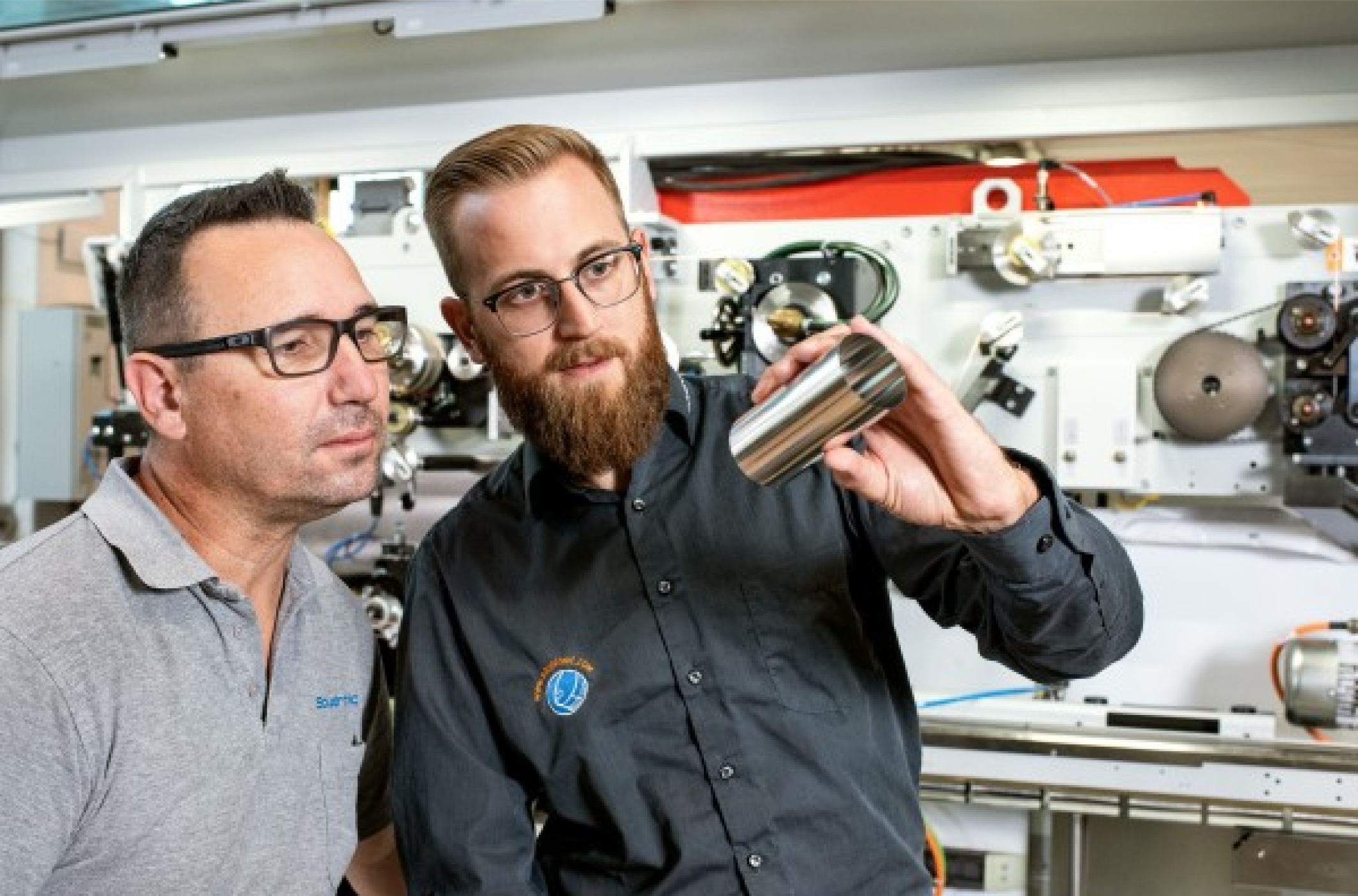 Cyril Maurer and colleague performing inspection