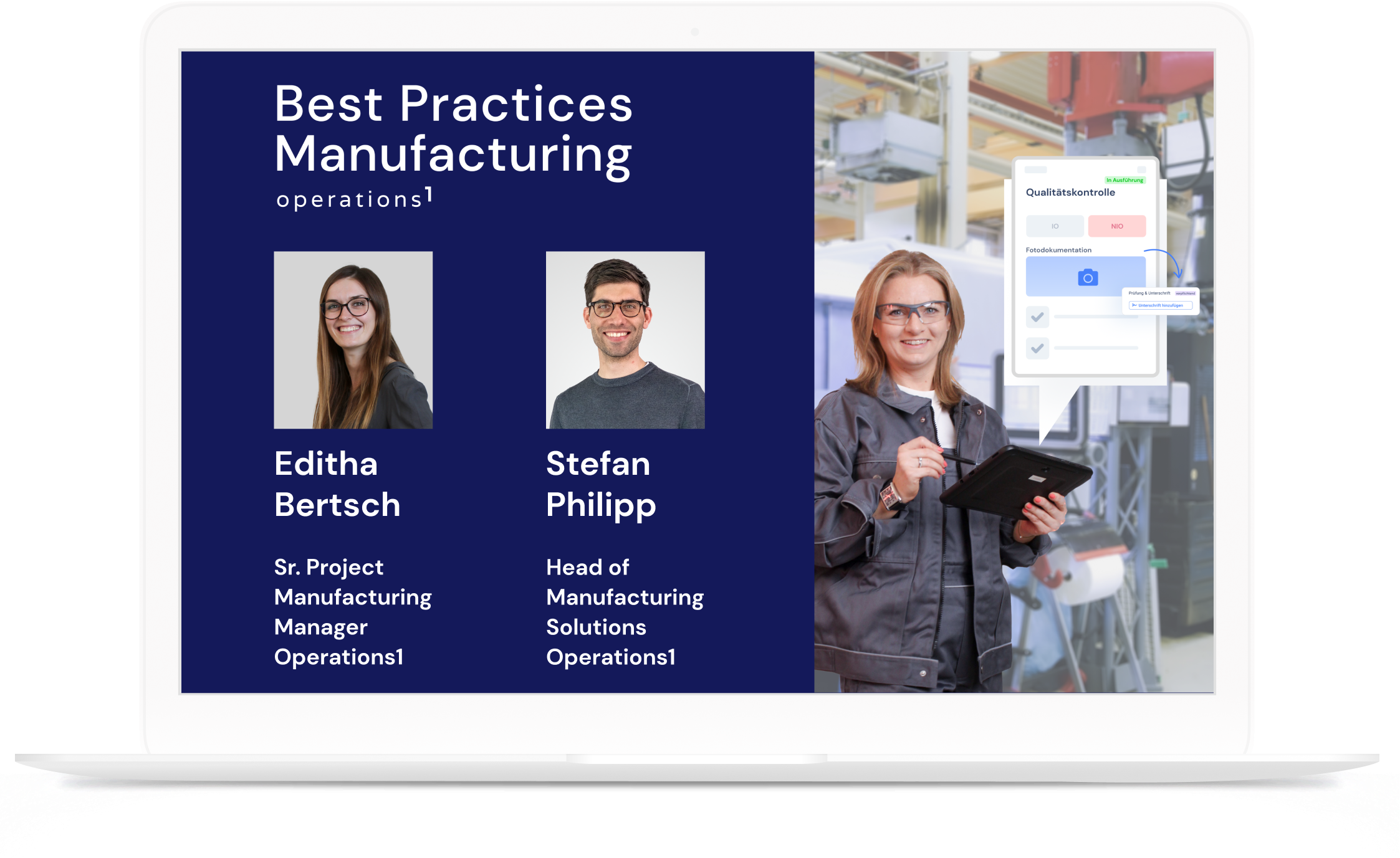 Live-Webinar Best Practices Manufacturing