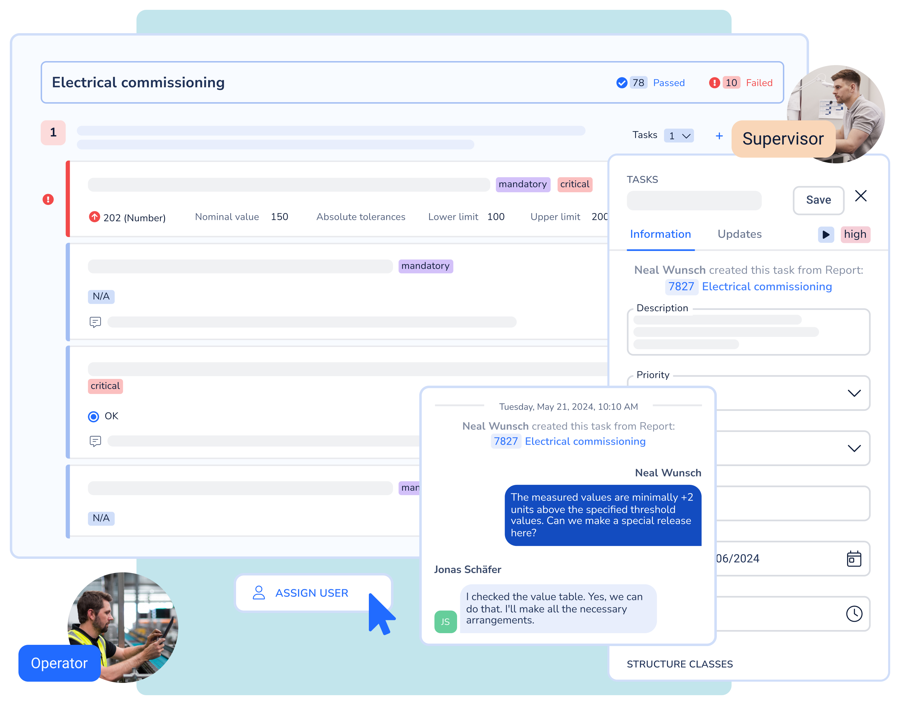New task easily created in digital checklist
