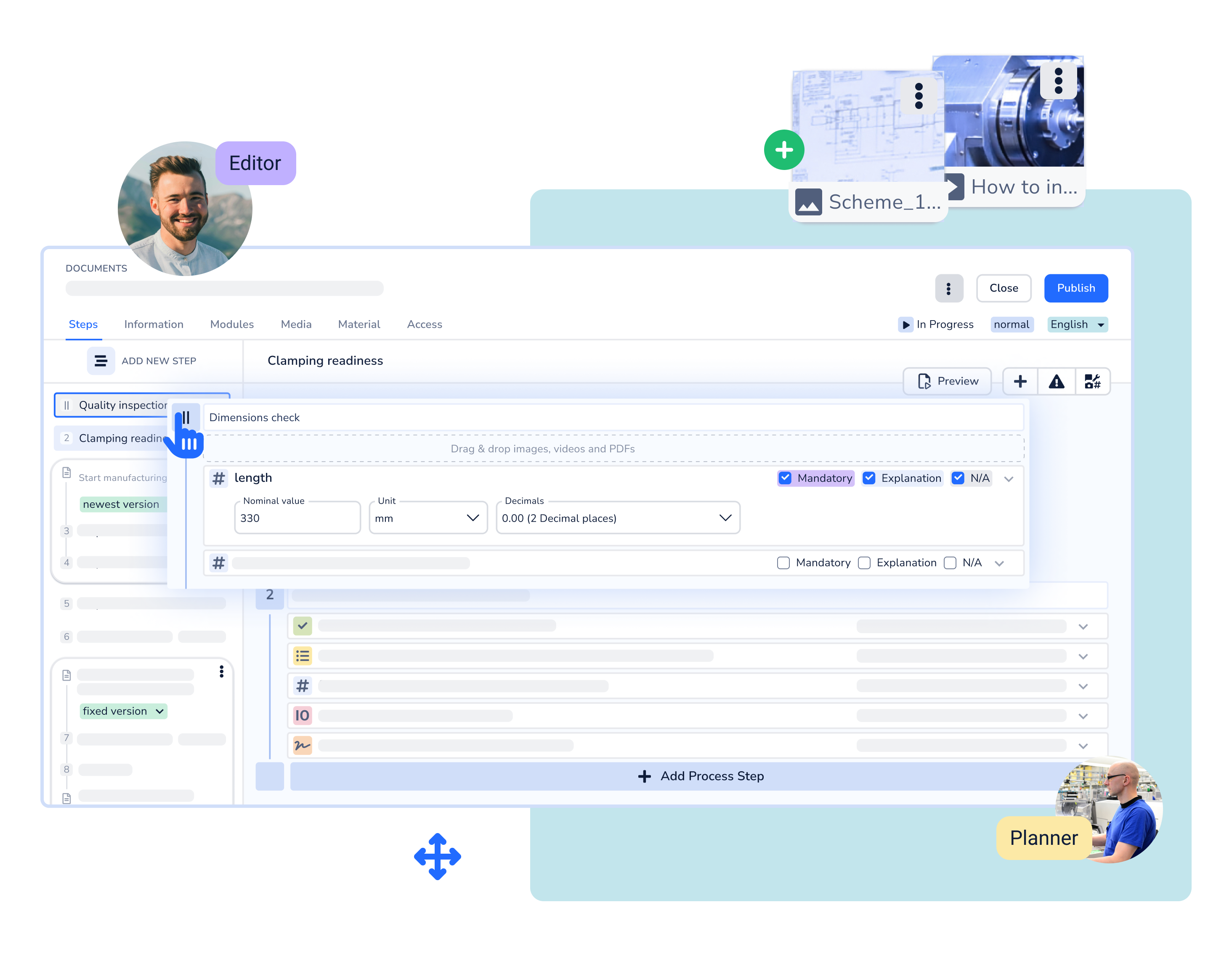 Intuitive digital checklists and work instructions
