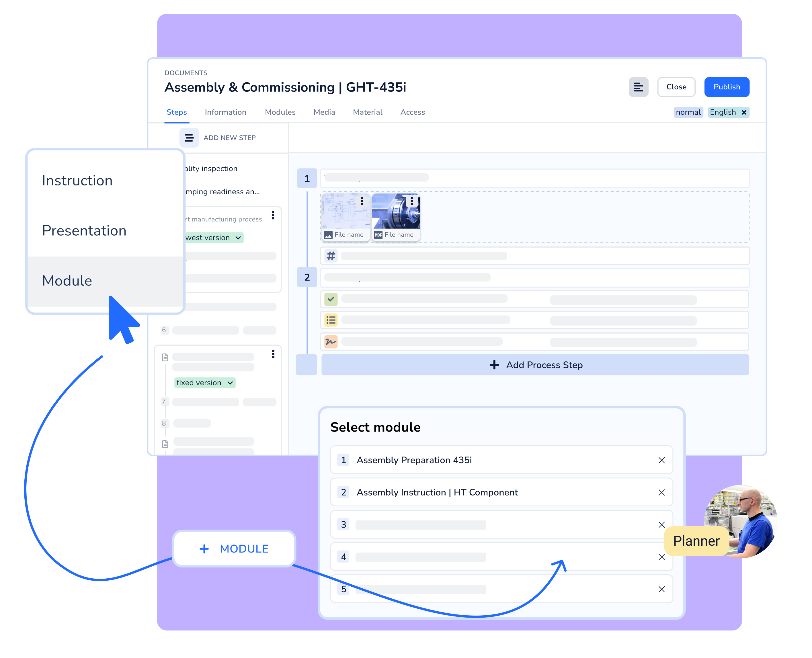 Quickly update modules in all documents