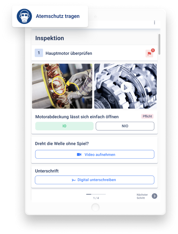 Digitale Schritt-für-Schritt-Anleitungen für Mitarbeiter