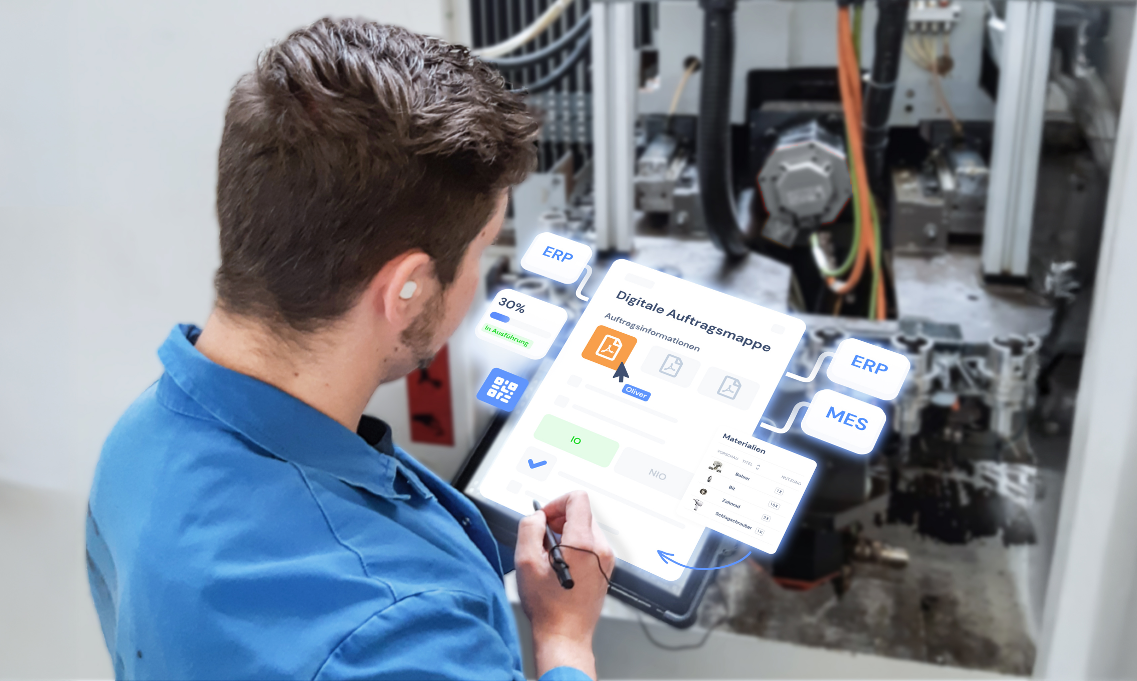 Spiegelung von ERP-Aufträgen in digitalen Anweisungen