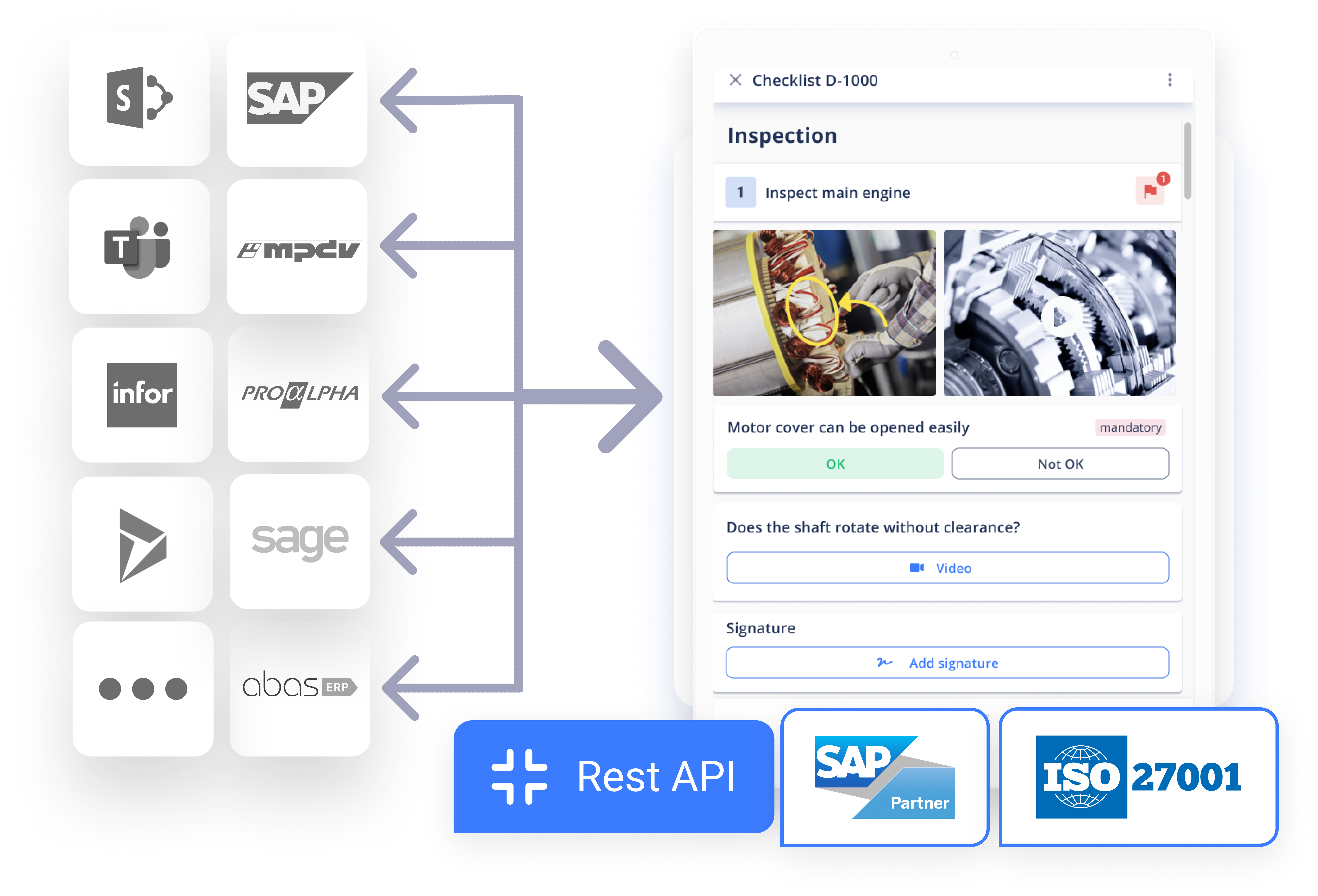 Import data from leading systems into Operations1 with REST API