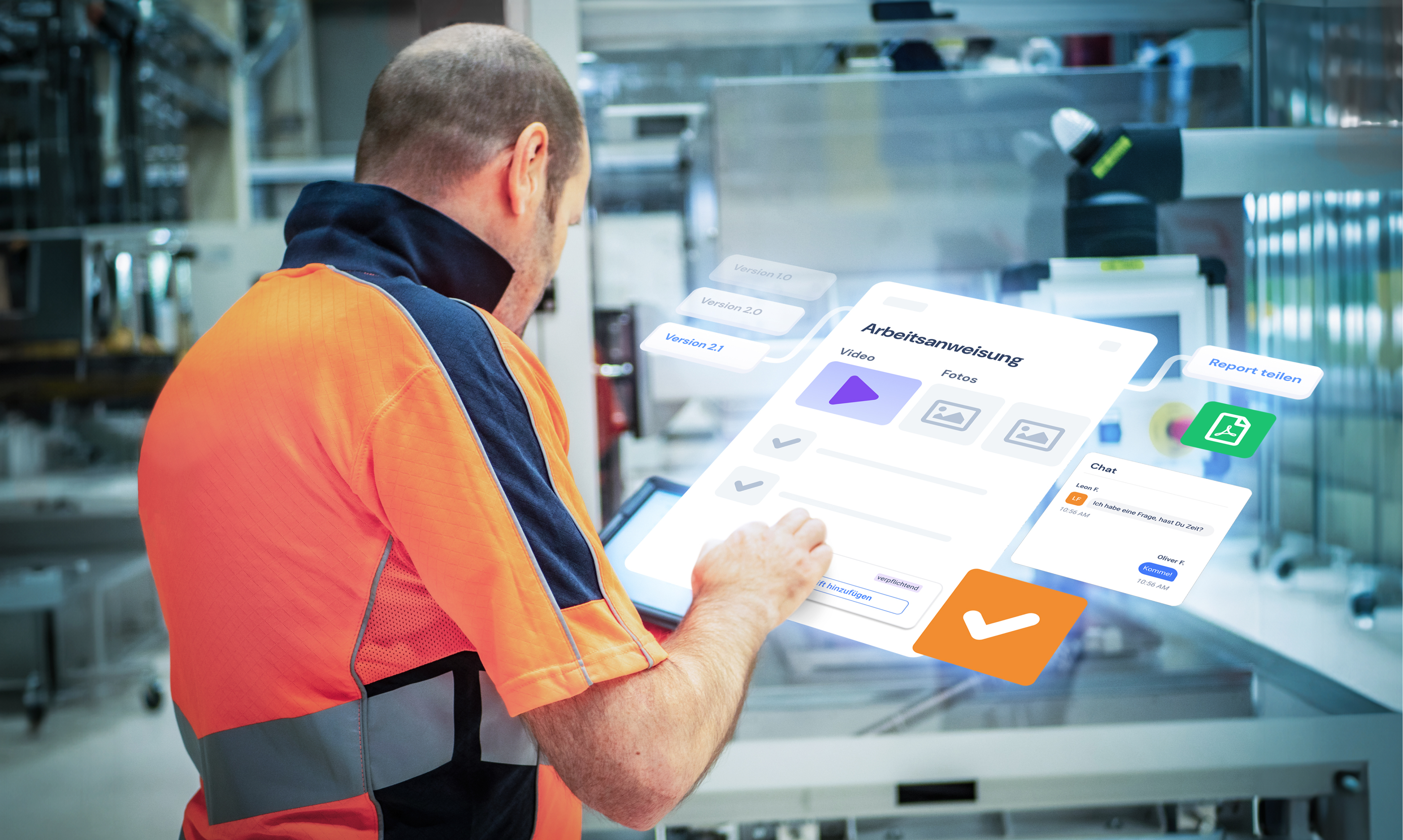 Secure and utilize process knowledge with digital work instructions