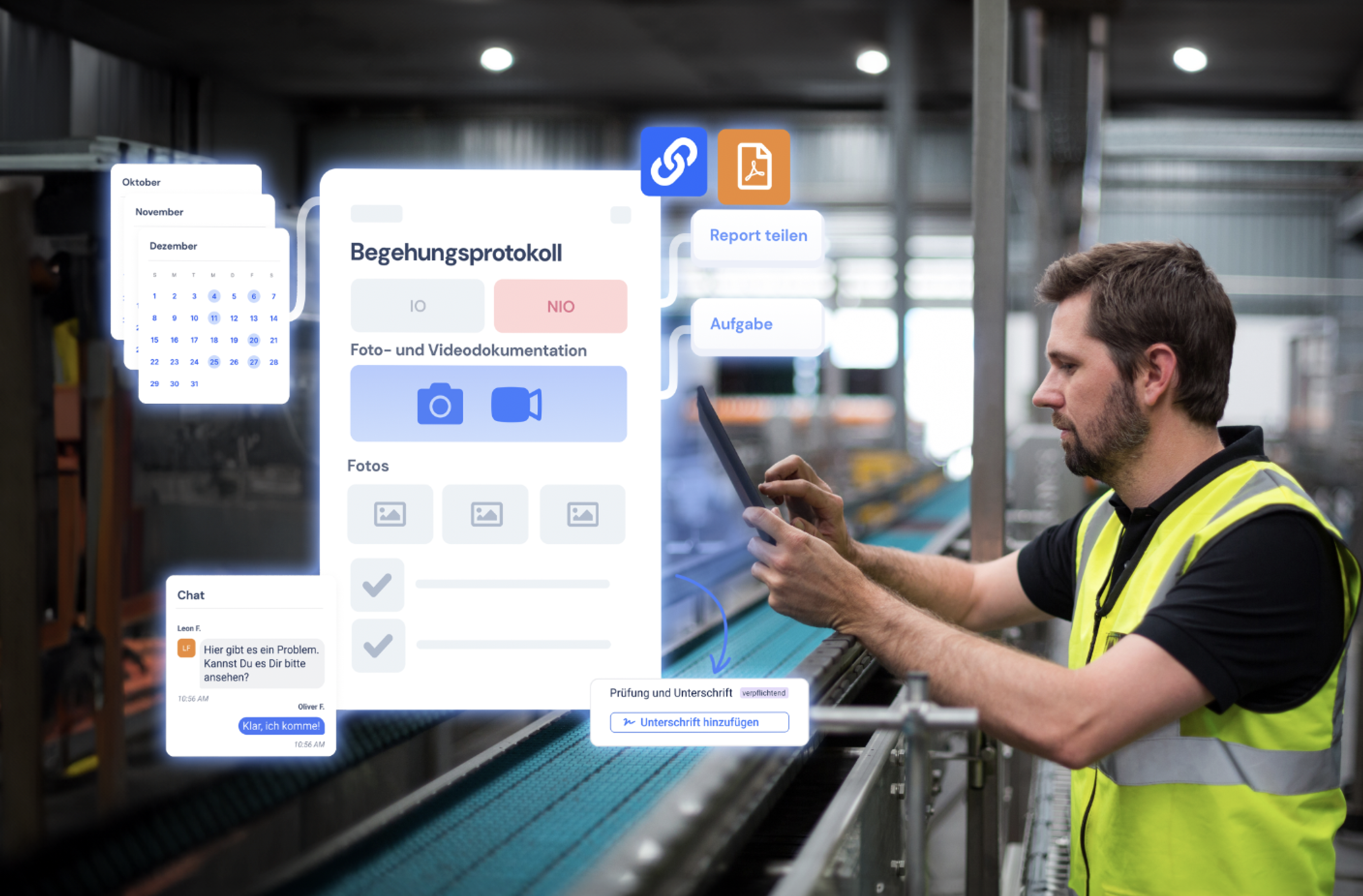 6S-Audits, Sicherheitsrundgänge, Gemba Walks oder Betriebsbegehungen mit digitalen Checklisten