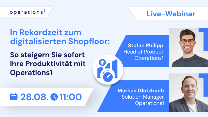 Webinar in Rekordzeit zum digitalisierten Shopfloor