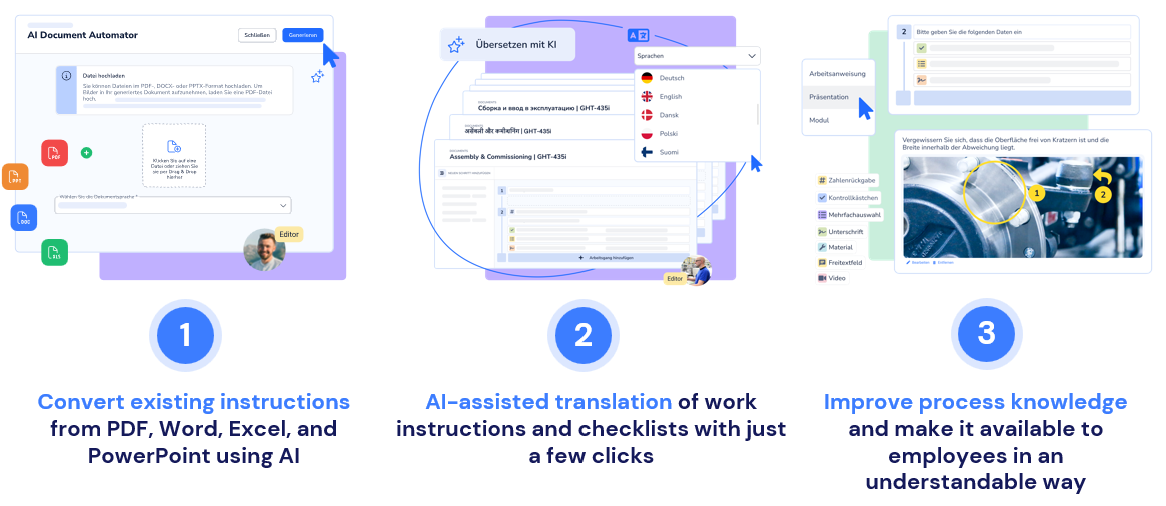 Improve process knowledge and make it available