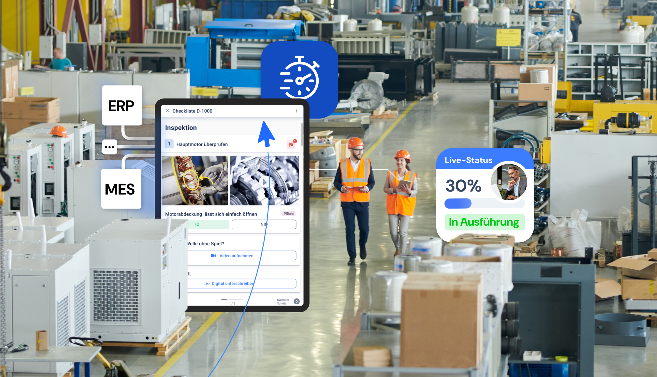 Schnelle Digitalisierung von Shopfloor-Prozessen mit KI-Features