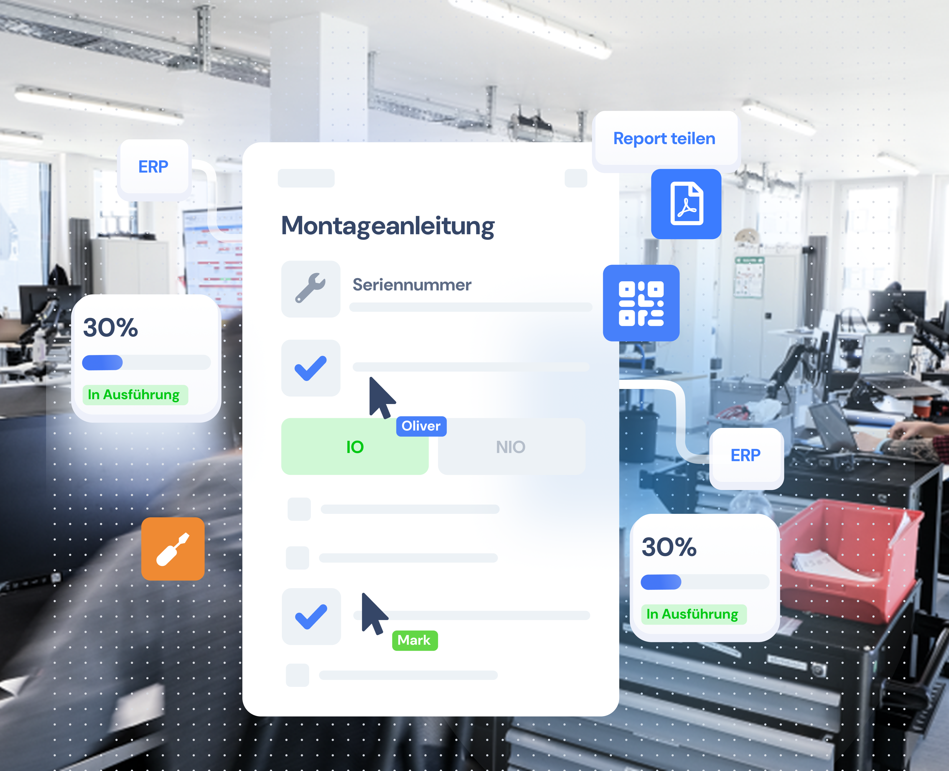 Digitale Montageanleitung von Operations1 genutzt von Quantum Systems