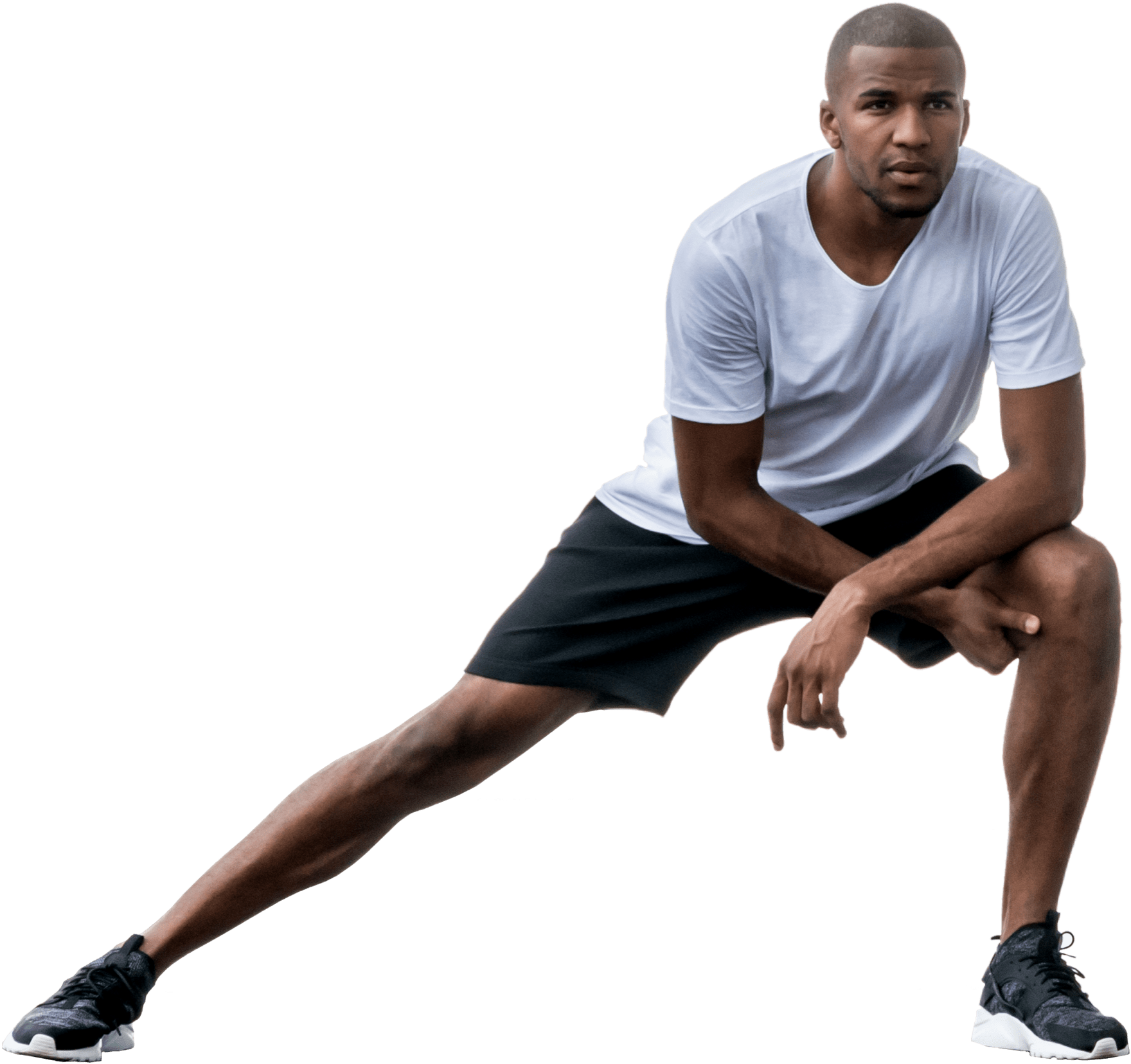 Man stretching