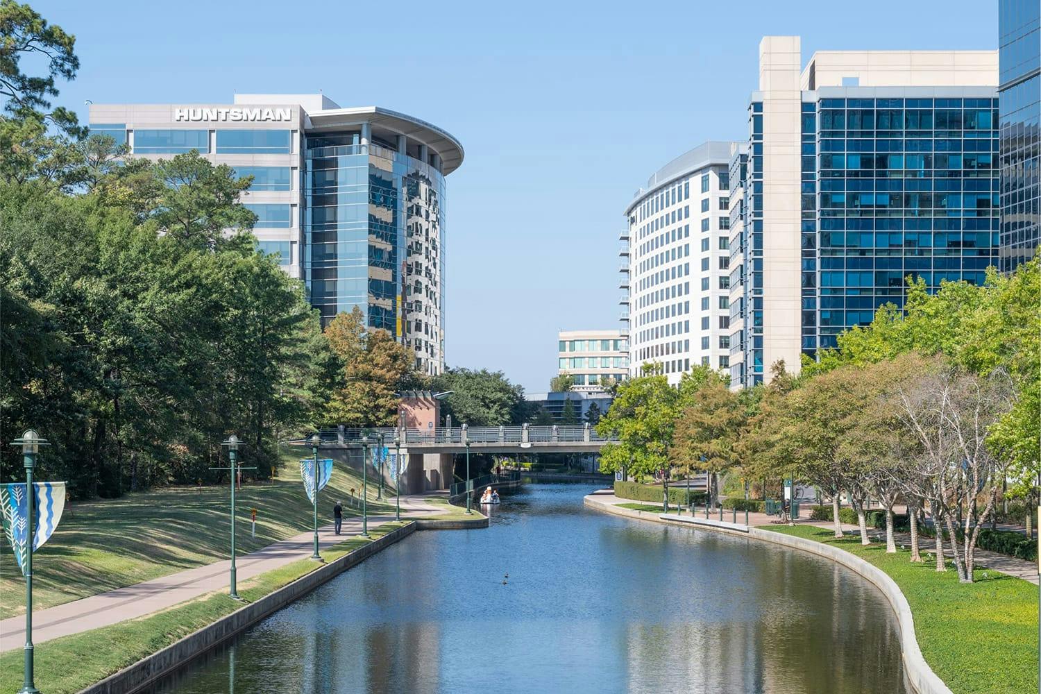 River running through a city