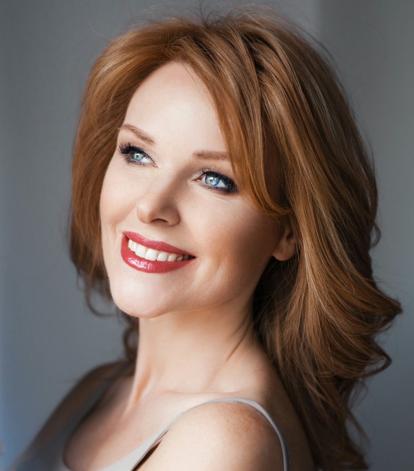 smiling Vampire Facelift patient