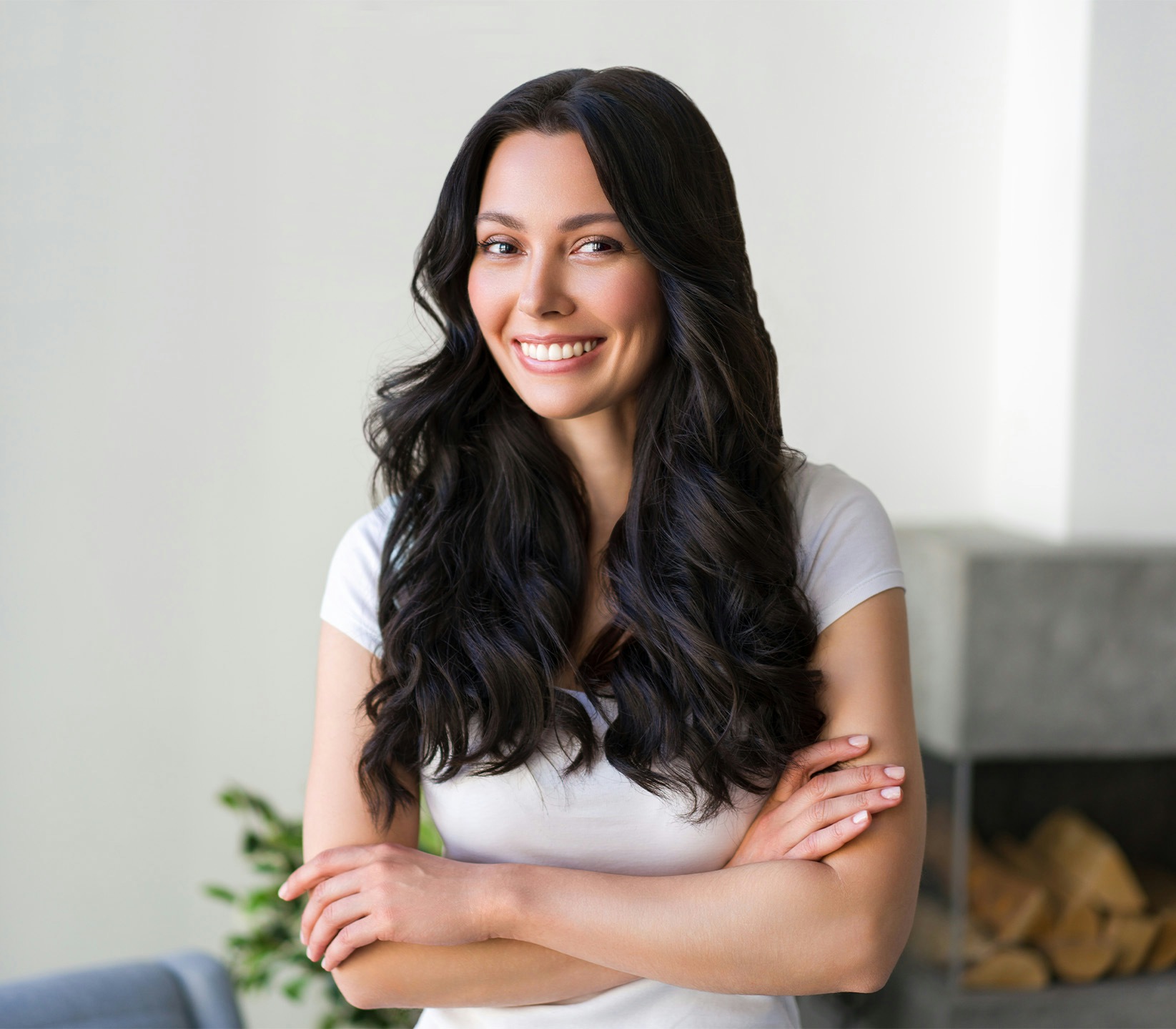 Woman with her arms crossed