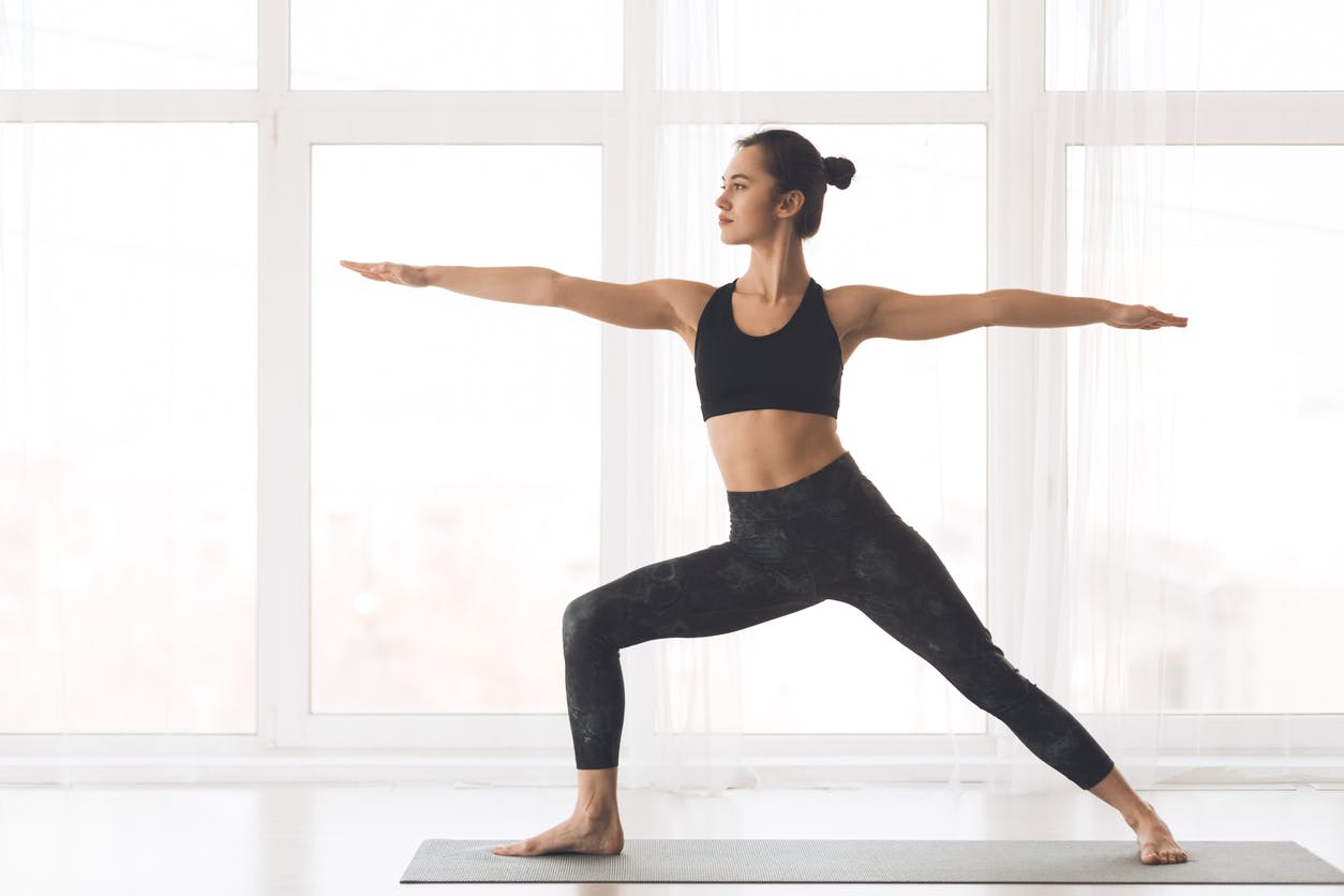 woman in yoga pose