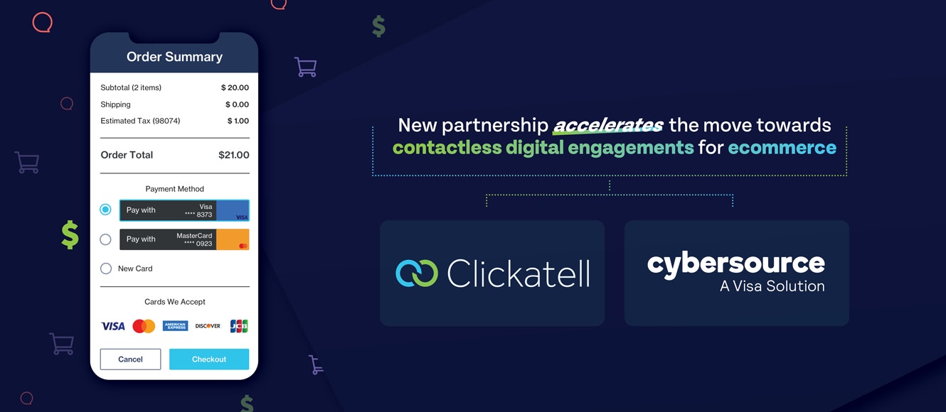Clickatell and Visa’s Cybersource Deliver “Chat 2 Pay” Contactless Checkout  In Store and In Chat to Businesses Worldwide