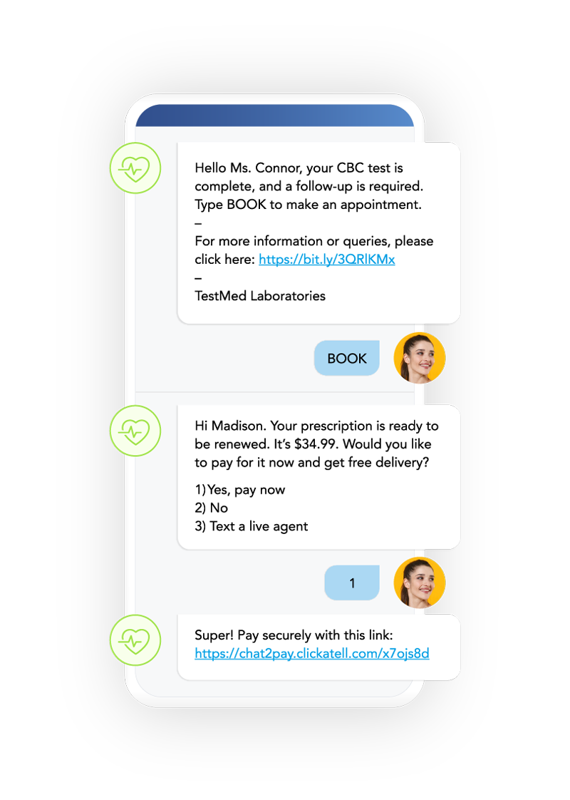 Keep your customers updated on their health