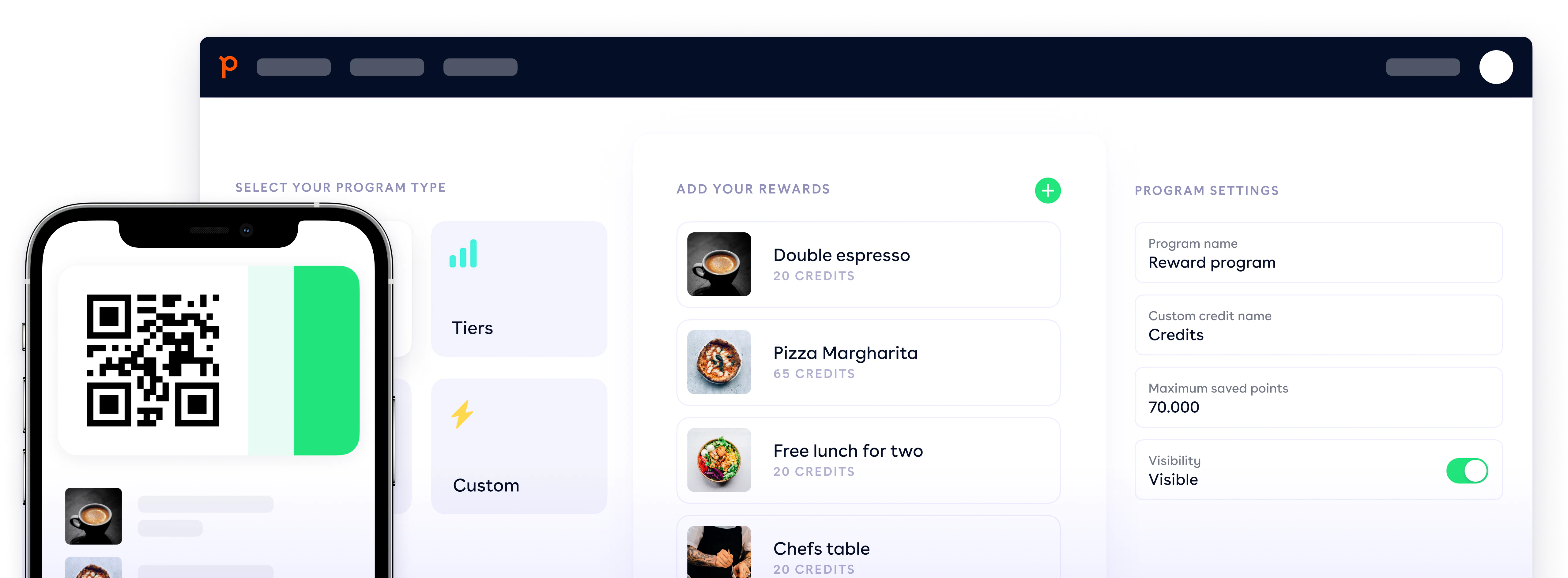 Rewards dashboard