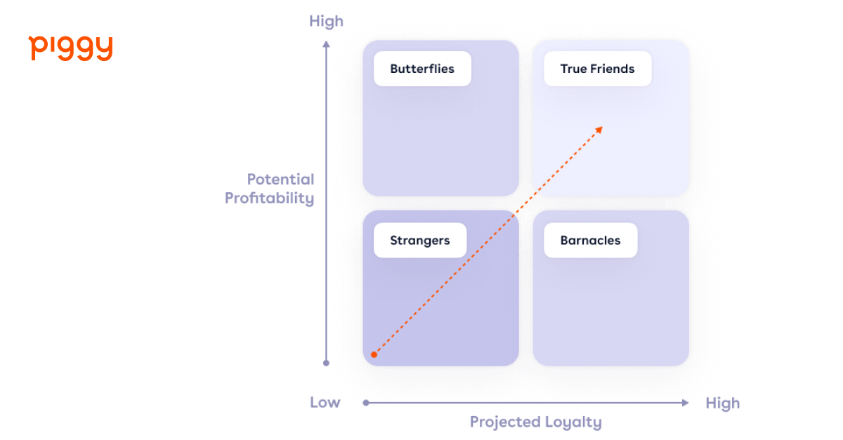 Customer Group Identification 4 Customer Relationship Groups & How to Deal with Them | Piggy Loyalty