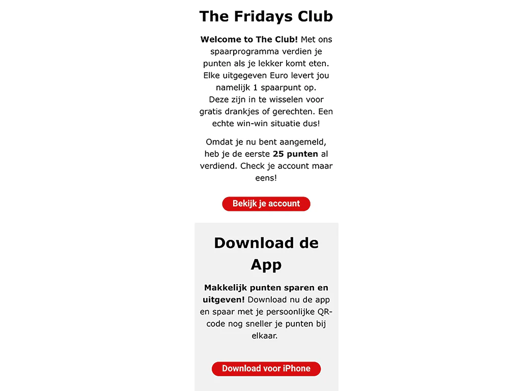 TGIFridays Club mail