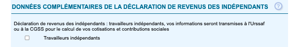 Déclaration de revenus indépendants 2022