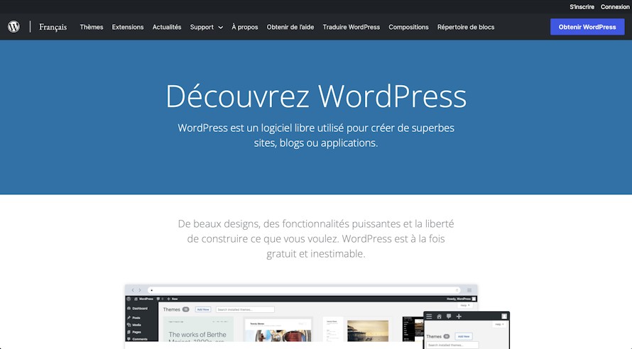 WordPress-page-accueil