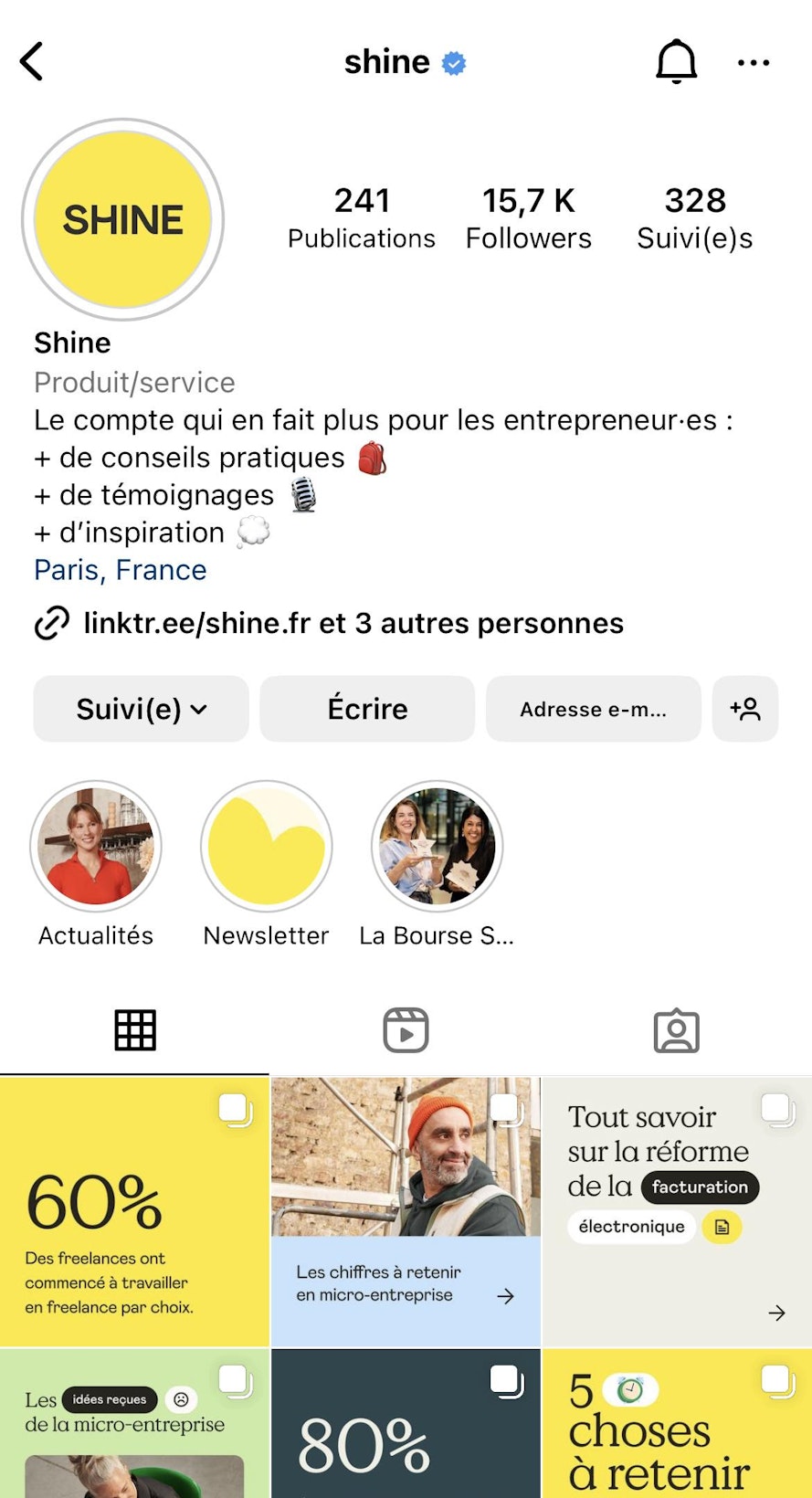 profil-instagram-business-shine
