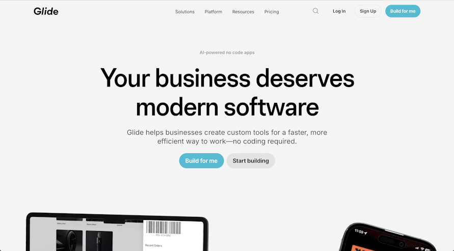 Glide-outil-no-code