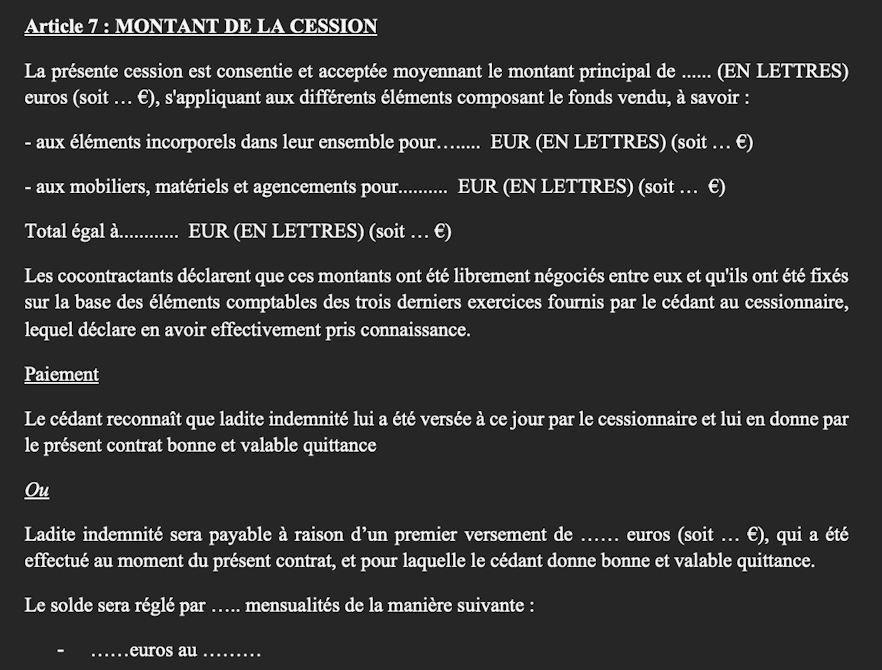 clause-montant-cession-contrat-cession-fonds-IDEL