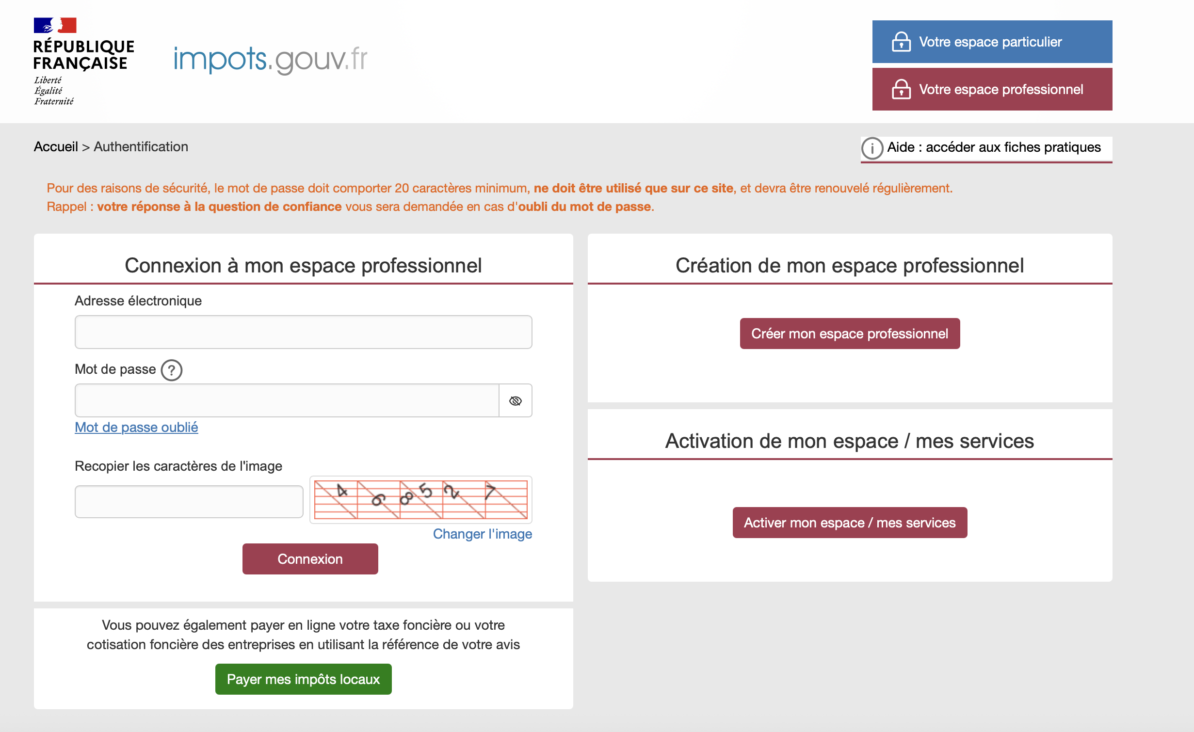 creation-espace-professionnel-impots