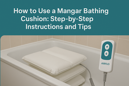 How to use a mangar bathing cushion